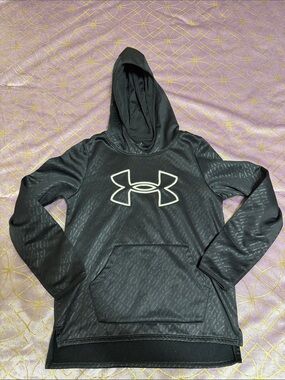 💥 KIDS Under Armour Black Hooded Performance Pullover